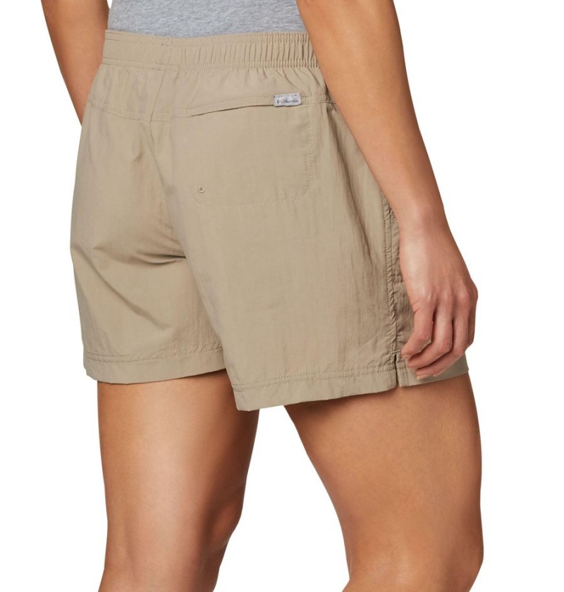 Khaki Columbia Sandy River Women's Shorts | 75802CJWH