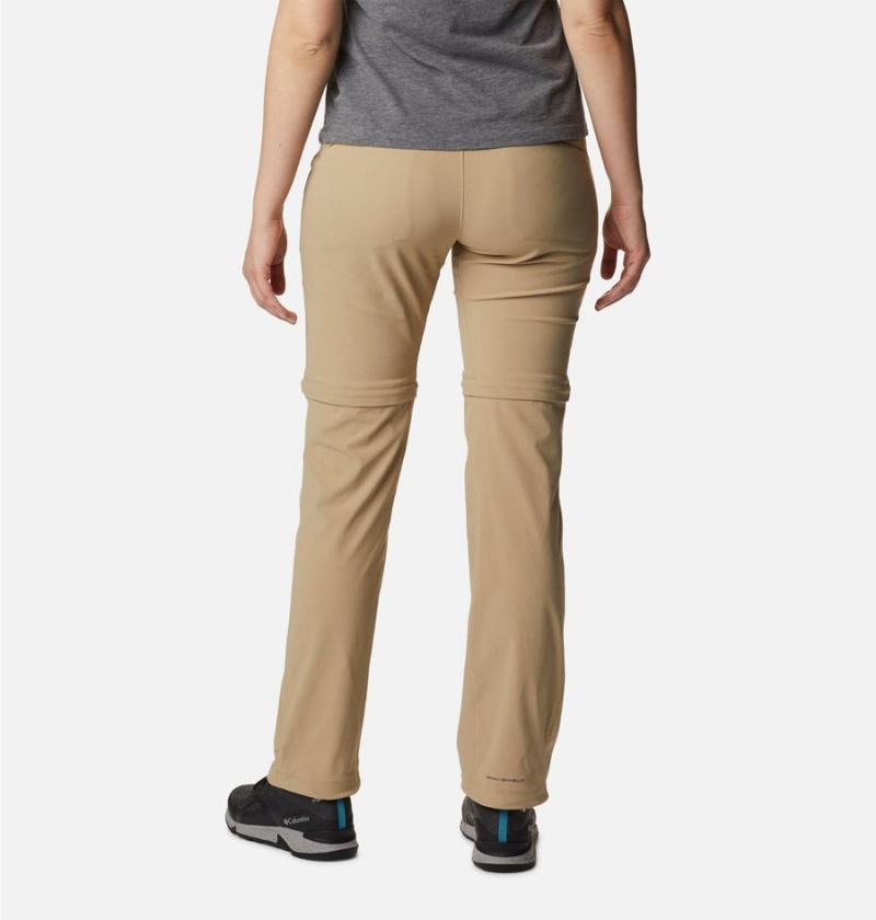 Khaki Columbia Saturday Trail II Stretch Convertible Women's Pants | 78306DOQW