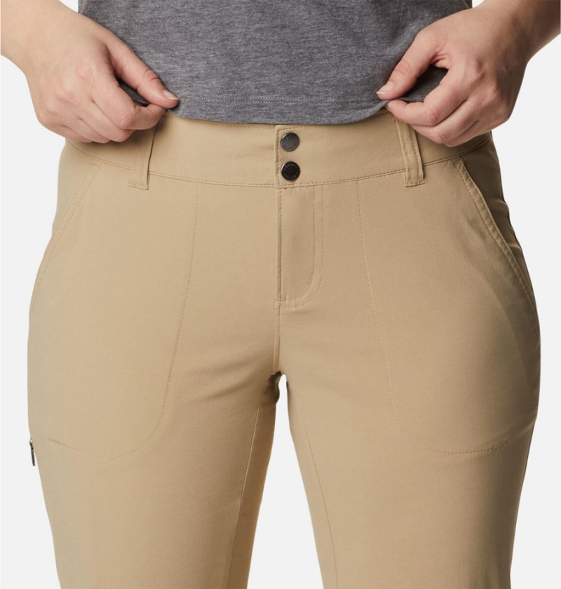 Khaki Columbia Saturday Trail II Stretch Convertible Women's Pants | 78306DOQW