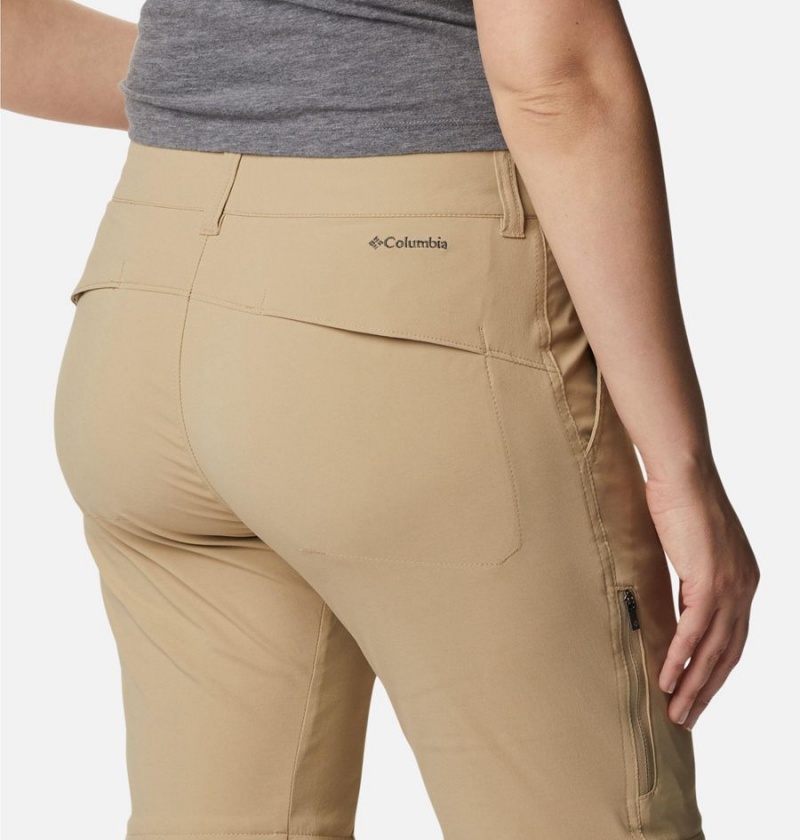 Khaki Columbia Saturday Trail II Stretch Convertible Women's Pants | 78306DOQW