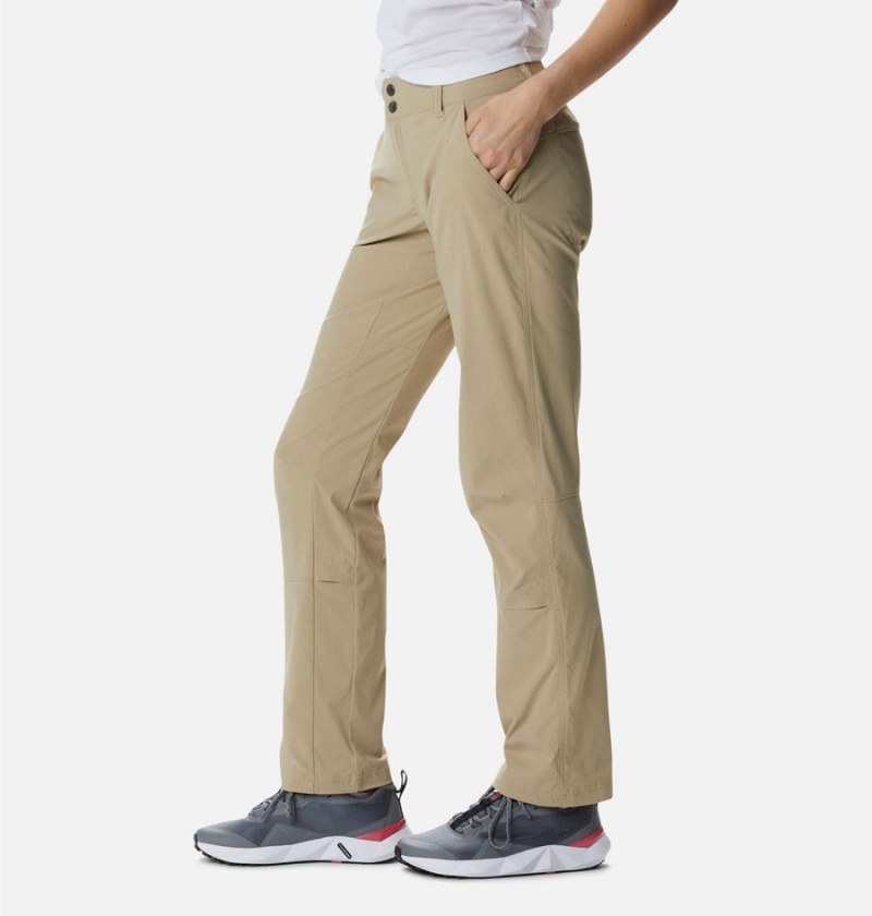 Khaki Columbia Saturday Trail Stretch Women's Pants | 17482NUWH