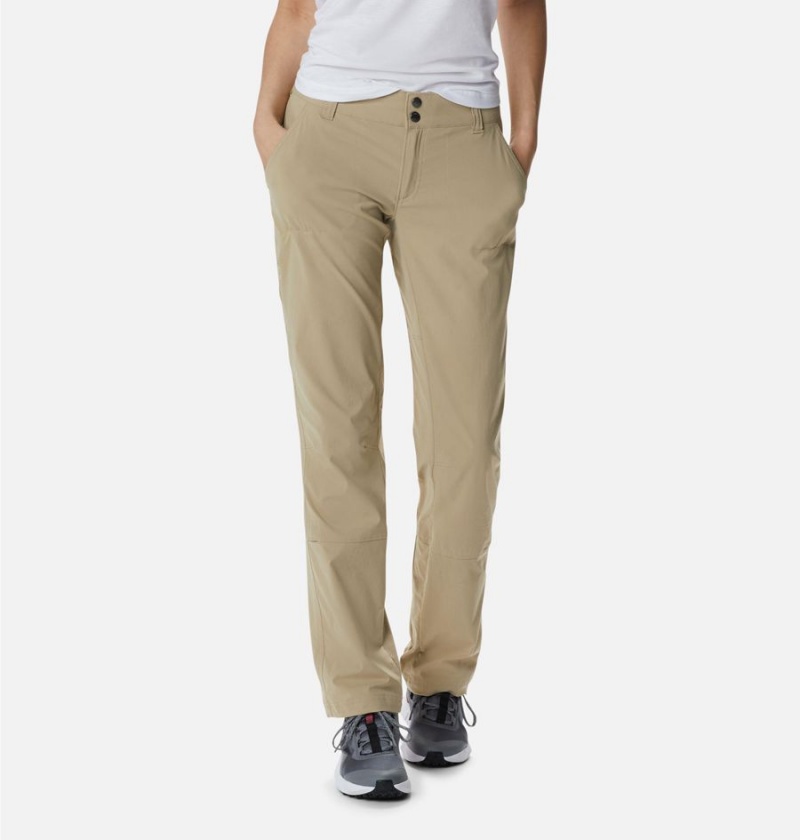 Khaki Columbia Saturday Trail Stretch Women\'s Pants | 17482NUWH