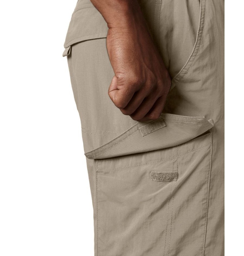 Khaki Columbia Silver Ridge Cargo Men's Shorts | 24573JMQN