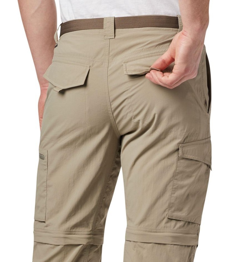 Khaki Columbia Silver Ridge Convertible Men's Pants | 73986DZYU