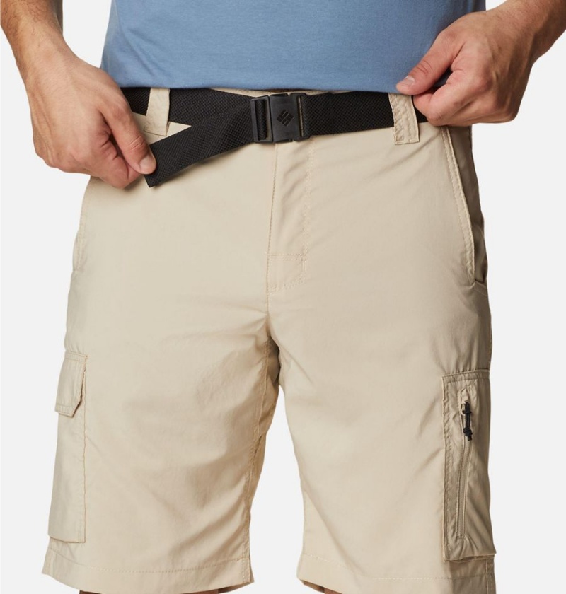 Khaki Columbia Silver Ridge Utility Cargo Men's Shorts | 71264QPXU