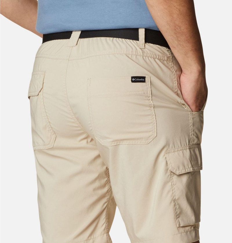 Khaki Columbia Silver Ridge Utility Cargo Men's Shorts | 71264QPXU