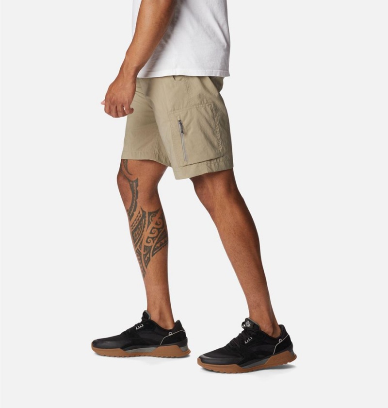 Khaki Columbia Silver Ridge Utility Cargo Men's Shorts | 48052XTZP