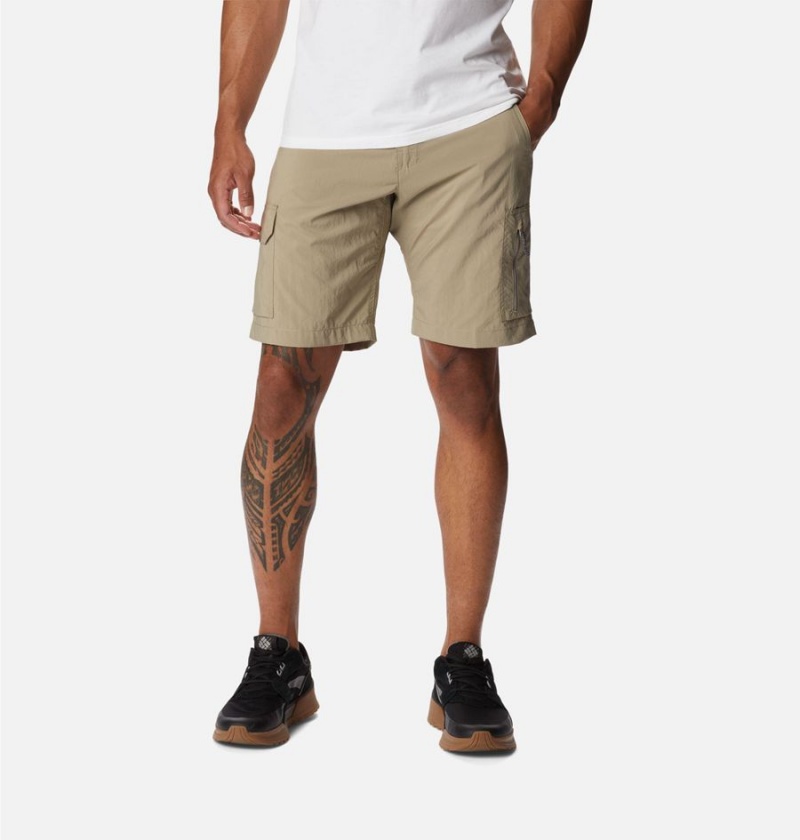 Khaki Columbia Silver Ridge Utility Cargo Men\'s Shorts | 48052XTZP