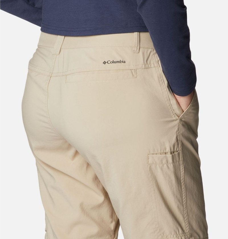 Khaki Columbia Silver Ridge Utility Convertible Women's Pants | 02745VXNB