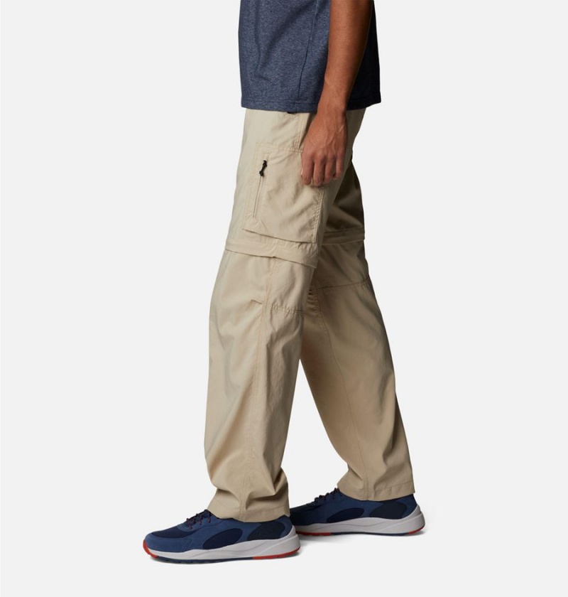 Khaki Columbia Silver Ridge Utility Convertible Men's Pants | 02314THYB