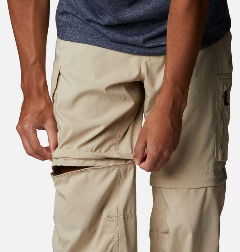 Khaki Columbia Silver Ridge Utility Convertible Men's Pants | 02314THYB