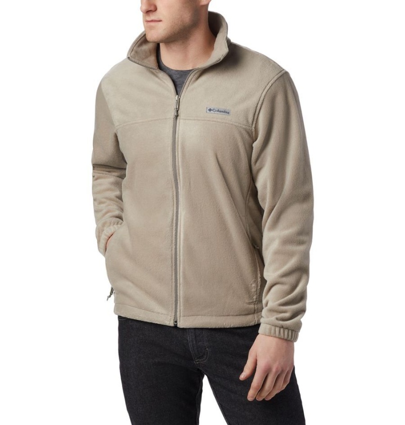 Khaki Columbia Steens Mountain 2.0 Full Zip Men\'s Fleece Jacket | 61792XBPL