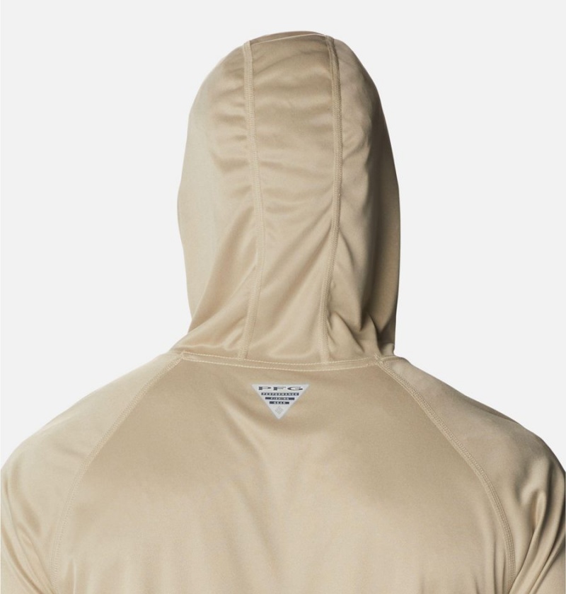 Khaki Columbia Terminal Tackle Heather Men's Hoodie | 23908XQRO