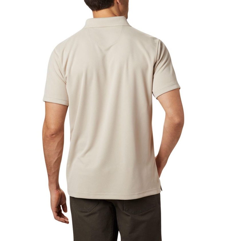 Khaki Columbia Utilizer Men's Polo Shirt | 19507WOVF