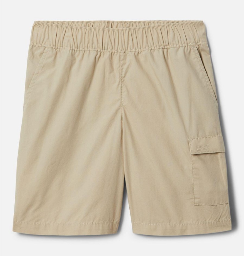 Khaki Columbia Washed Out Cargo Kids\' Shorts | 20483OAPZ