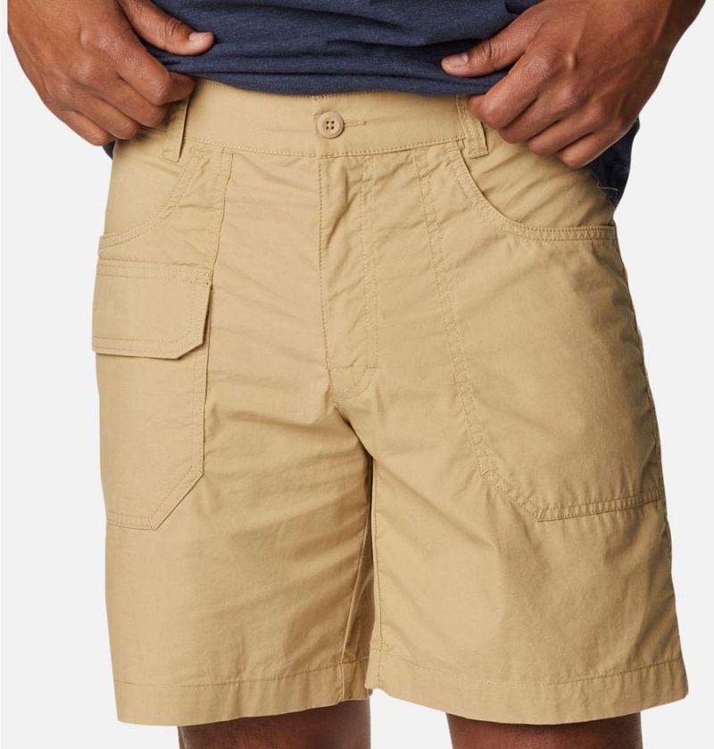 Khaki Columbia Washed Out Cargo Men's Shorts | 76412LIBC