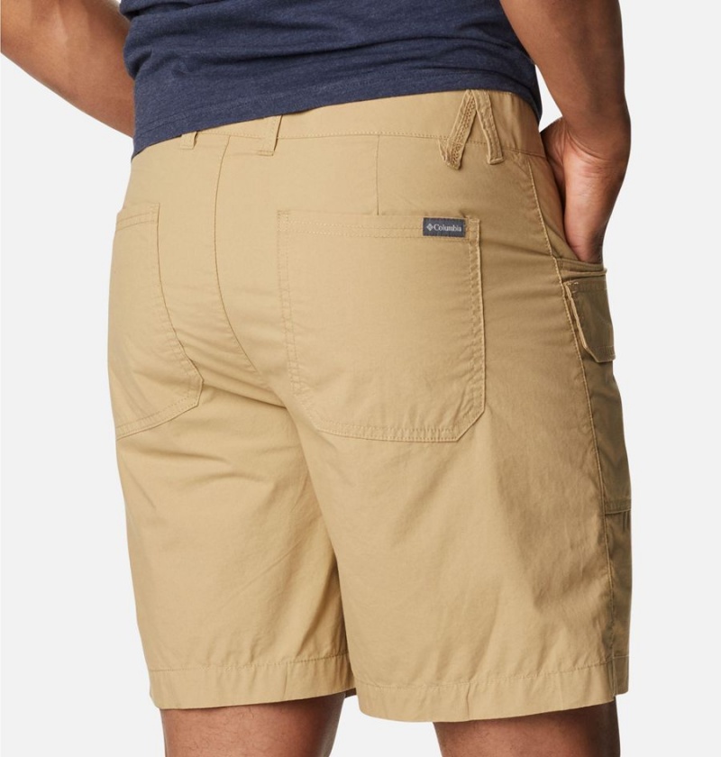 Khaki Columbia Washed Out Cargo Men's Shorts | 76412LIBC