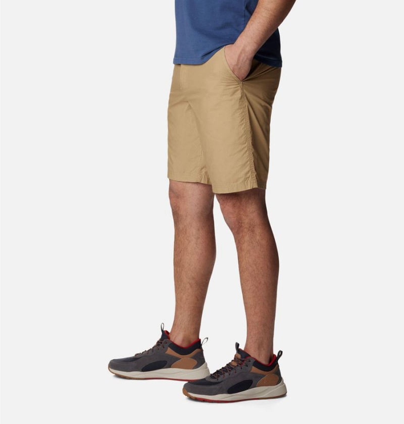 Khaki Columbia Washed Out Men's Shorts | 19058DFHJ