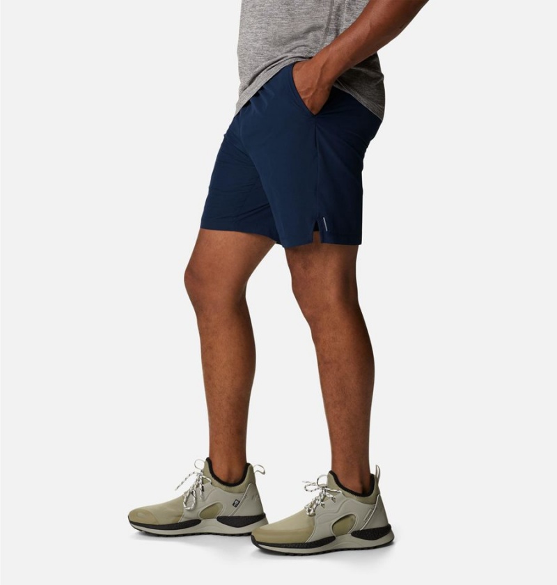 Navy Columbia Alpine Chill Zero Men's Shorts | 28715VDBQ