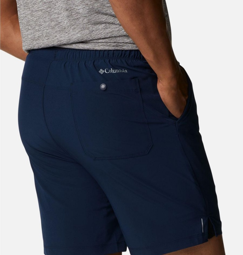 Navy Columbia Alpine Chill Zero Men's Shorts | 28715VDBQ