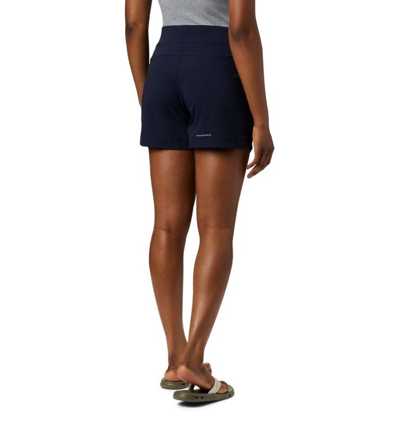 Navy Columbia Anytime Casual Women's Shorts | 97182OTQL