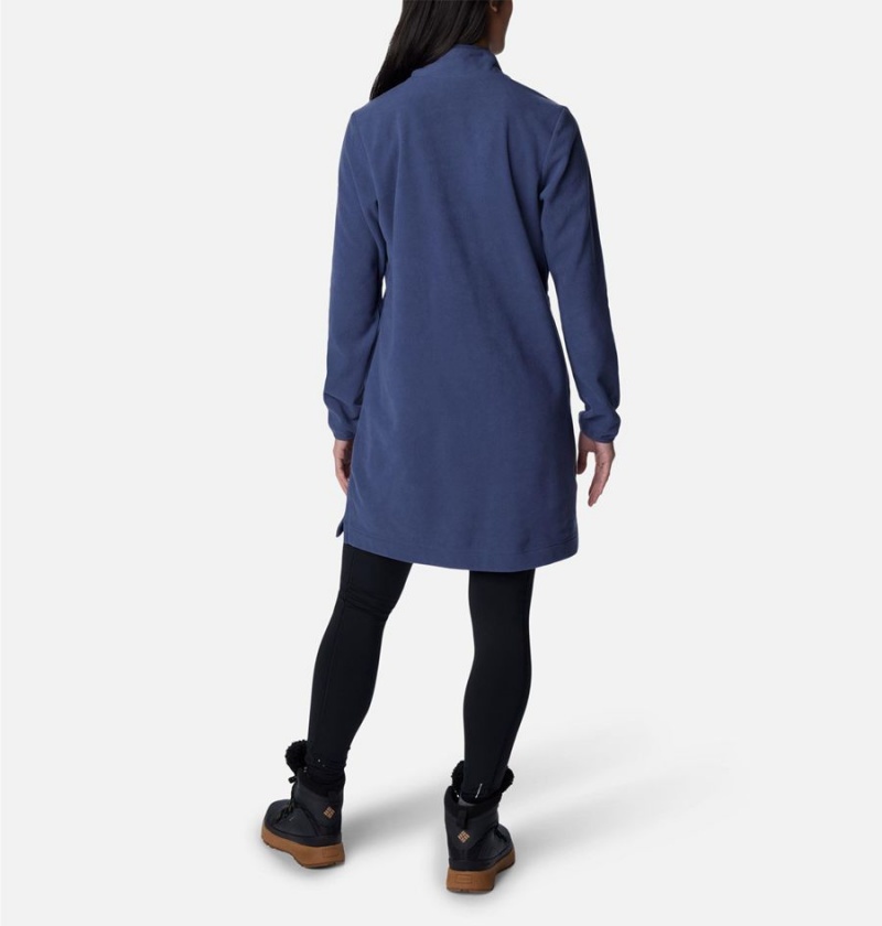 Navy Columbia Anytime Fleece Women's Dress | 84016EMCB