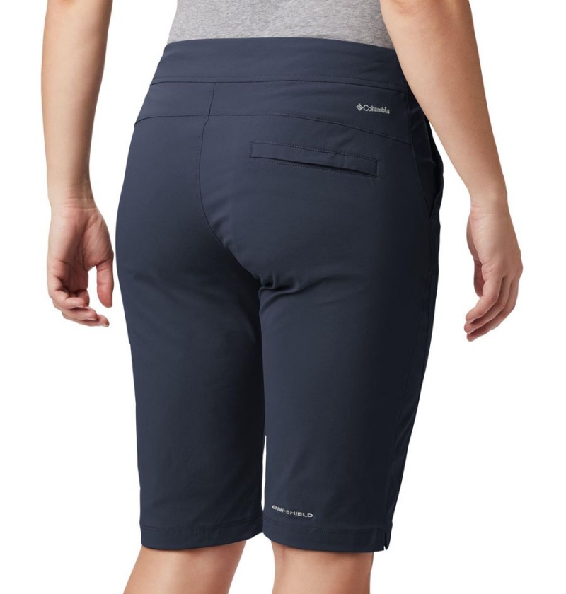 Navy Columbia Anytime Outdoor Long Women's Shorts | 28965PULX