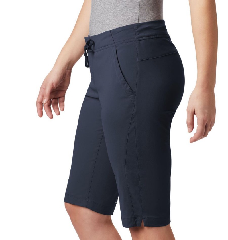 Navy Columbia Anytime Outdoor Long Women's Shorts | 28965PULX