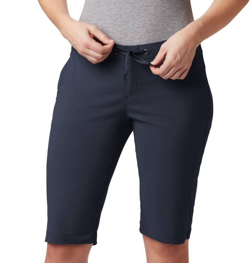 Navy Columbia Anytime Outdoor Long Women's Shorts | 28965PULX