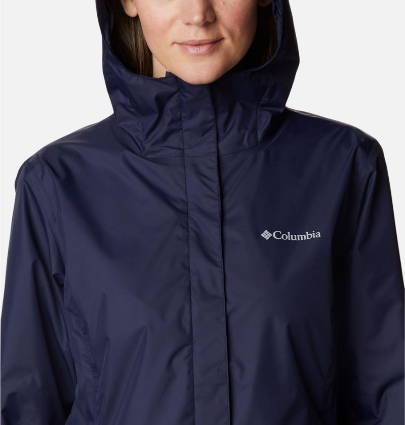 Navy Columbia Arcadia II Women's Rain Jacket | 76804ODIJ