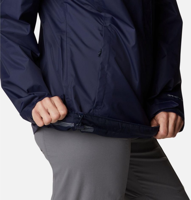 Navy Columbia Arcadia II Women's Rain Jacket | 76804ODIJ