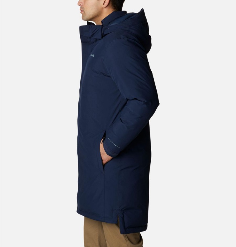 Navy Columbia Arrow Trail Insulated Men's Coats | 14963ICRJ