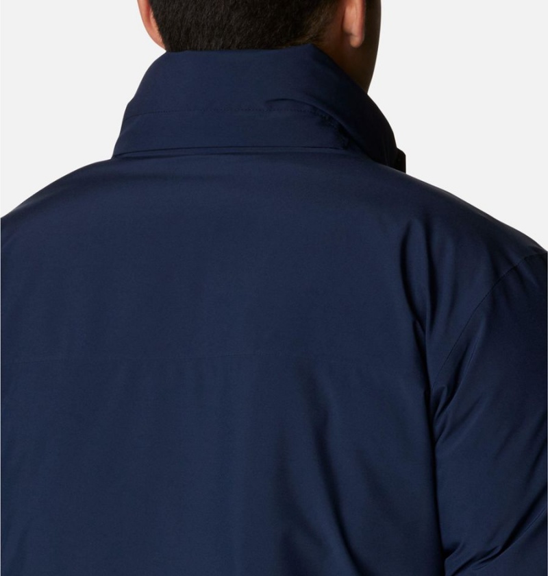 Navy Columbia Arrow Trail Insulated Men's Coats | 14963ICRJ