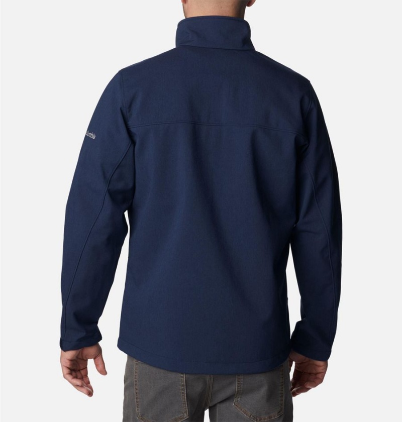 Navy Columbia Ascender II - Dallas Cowboys Men's Softshell Jackets | 46250QIDK