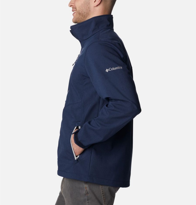 Navy Columbia Ascender II - Dallas Cowboys Men's Softshell Jackets | 46250QIDK