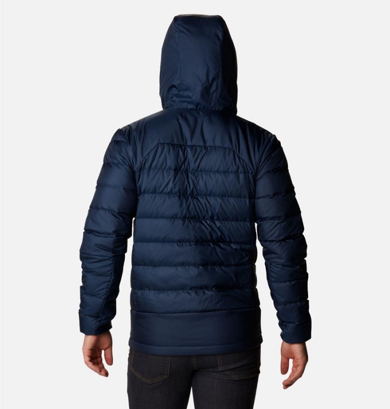 Navy Columbia Autumn Park Hooded Insulated Men's Puffer Jacket | 26059OAUD