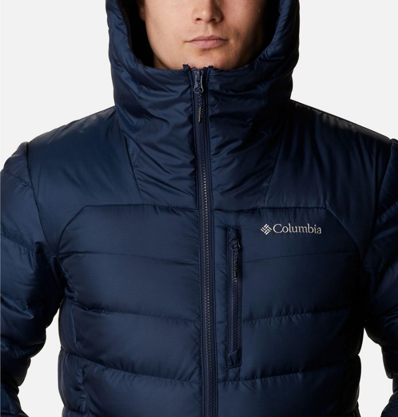 Navy Columbia Autumn Park Hooded Insulated Men's Puffer Jacket | 26059OAUD