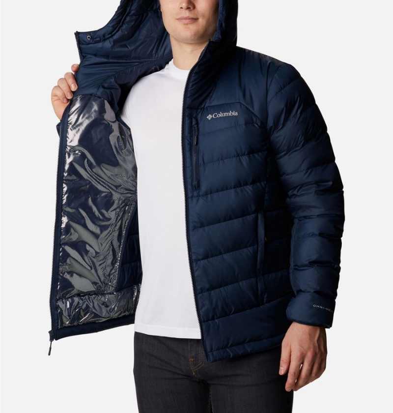 Navy Columbia Autumn Park Hooded Insulated Men's Puffer Jacket | 26059OAUD