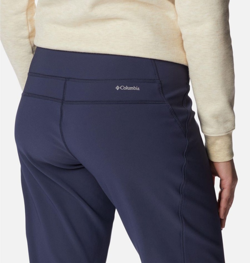 Navy Columbia Back Beauty Highrise Warm Winter Women's Pants | 94670IROQ