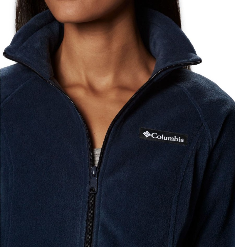 Navy Columbia Benton Springs Full Zip Women's Fleece Jacket | 63890DLKX