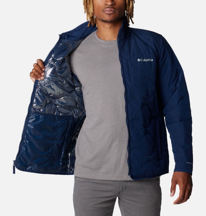 Navy Columbia Birchwood Insulated Men's Puffer Jacket | 57084WUVZ