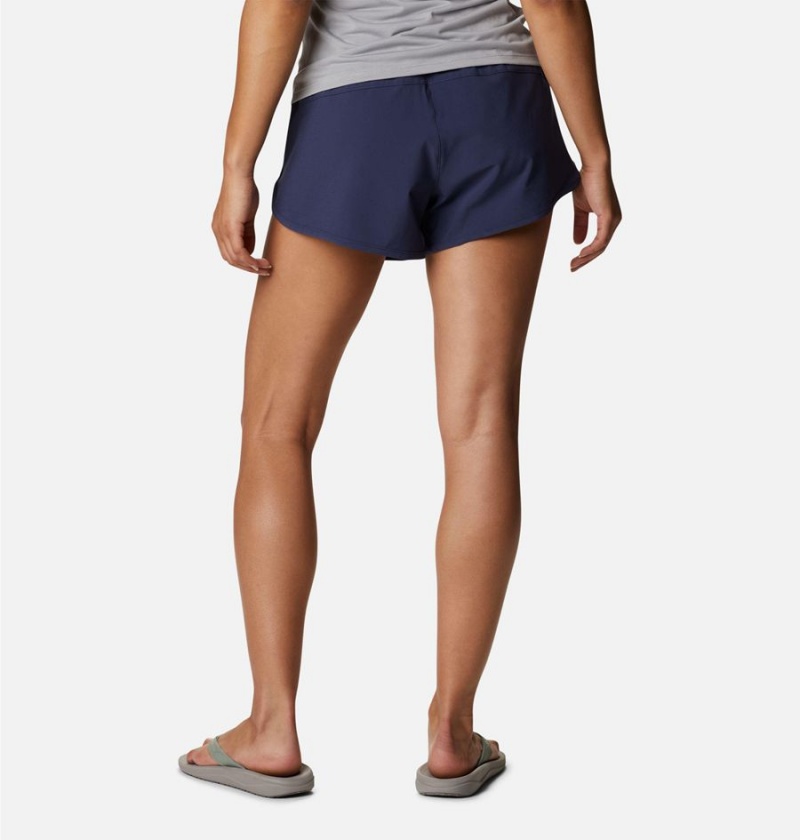 Navy Columbia Bogata Bay Stretch Women's Shorts | 19086RQSN