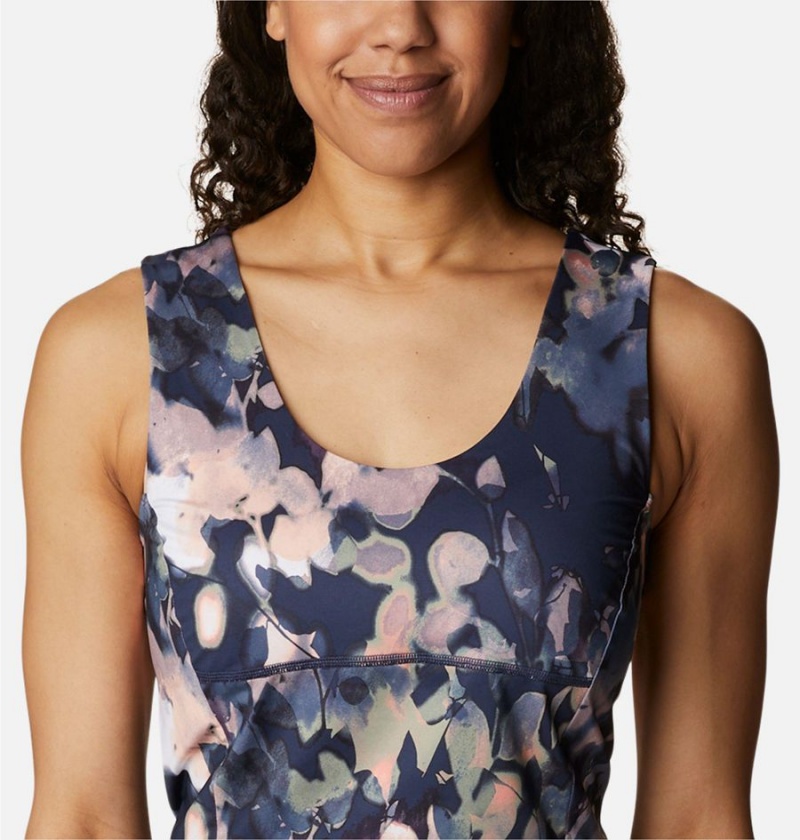 Navy Columbia Boundless Trek Women's Tank Top | 83497BXNE