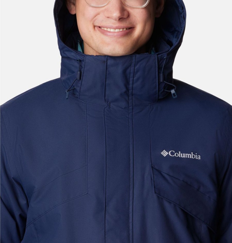 Navy Columbia Bugaboo II Fleece Interchange Men's Ski Jacket | 28675ZVHY