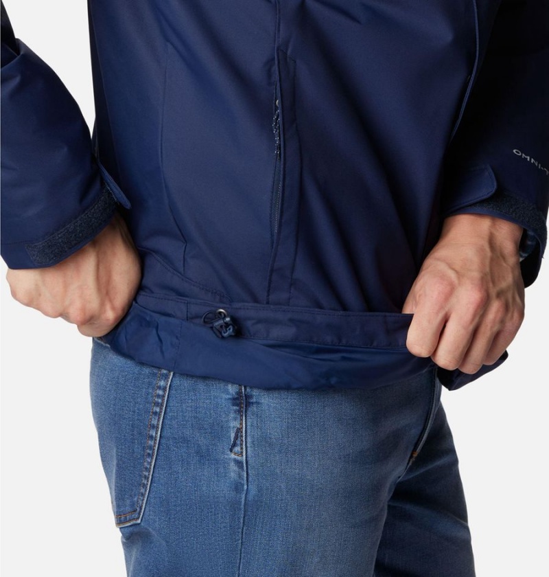 Navy Columbia Bugaboo II Fleece Interchange Men's Ski Jacket | 28675ZVHY