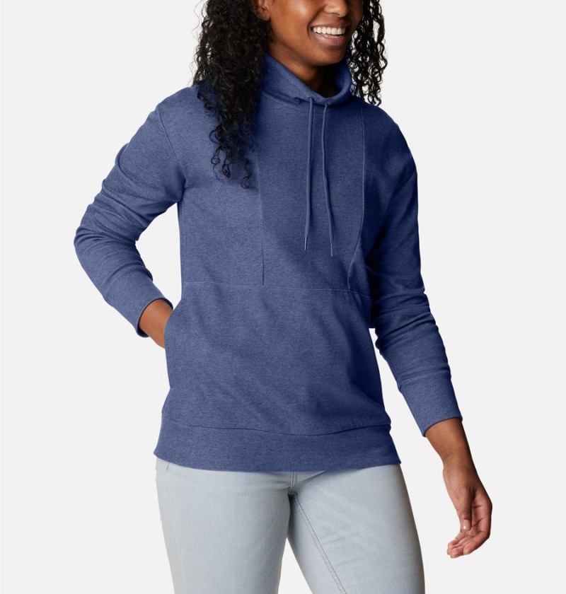 Navy Columbia Calico Basin Women's Pullover | 98231LEZI