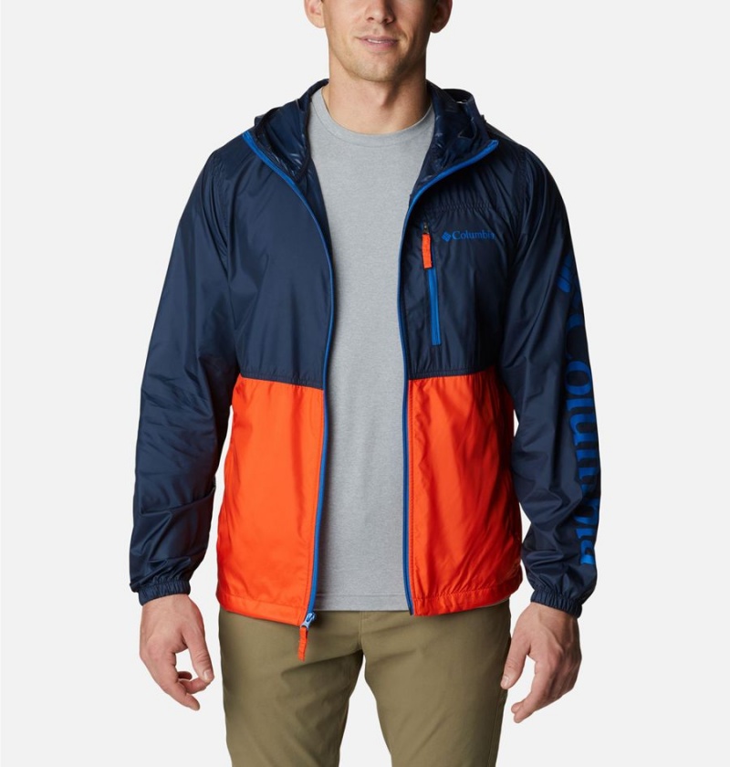 Navy Columbia Carbon Hill Packable Men's Windbreaker | 90264UVGL