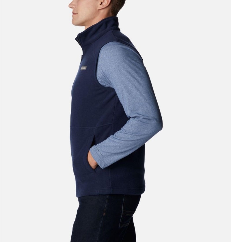 Navy Columbia Castle Dale Fleece Men's Vest | 40329HWRS