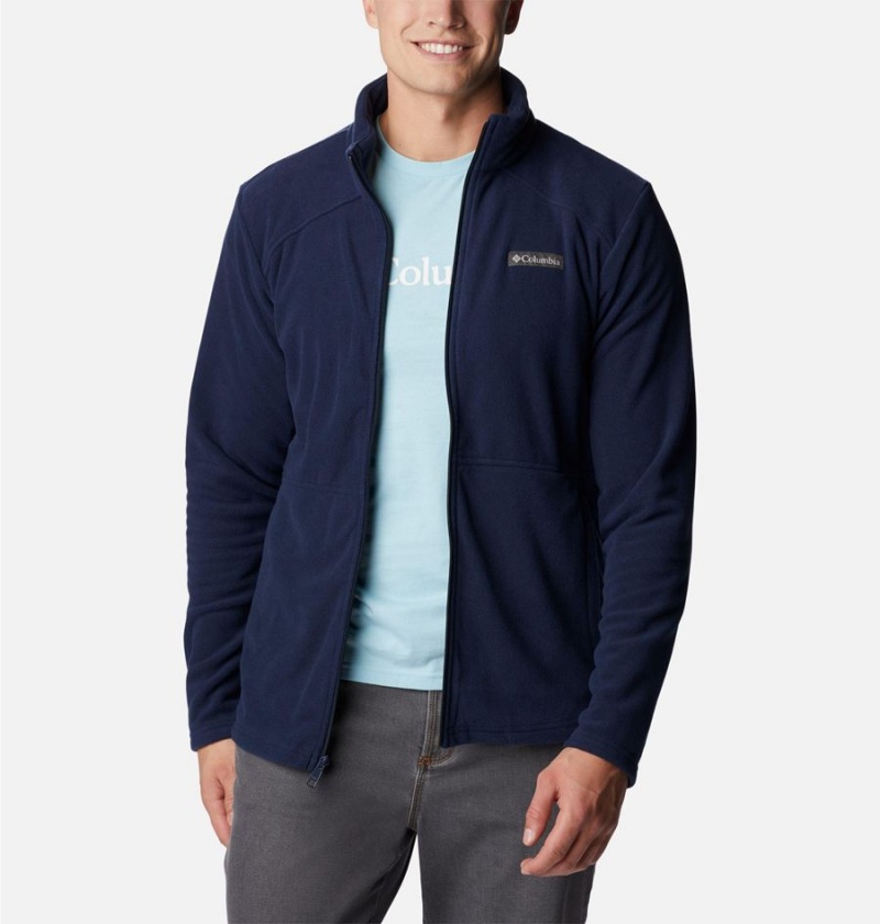 Navy Columbia Castle Dale Full Zip Men's Fleece Jacket | 93528DTPK