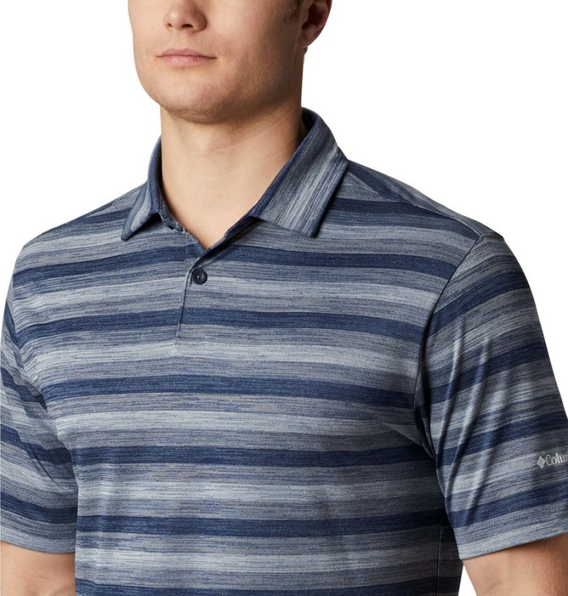 Navy Columbia Chatter Golf Men's Polo Shirt | 18043FDYE